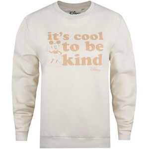 Disney Womens/ladies Its Cool To Be Kind Mickey Mouse Sweatshirt (Stone) - Size Large