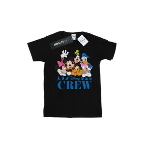 Disney Womens/ladies Mickey Mouse Friends Cotton Boyfriend T-Shirt (Black) - Size Large