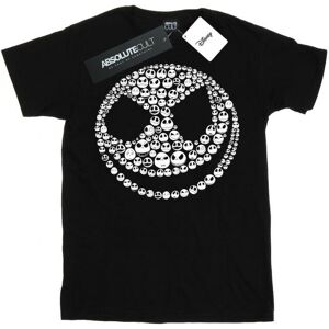 Disney Womens/ladies Nightmare Before Christmas Jack Skull Collage Cotton Boyfriend T-Shirt (Black) - Size Large