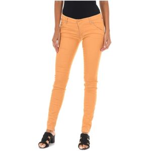 Met Womens Long Stretch Fabric Pants 70dbf0585-G194 Woman - Yellow Cotton - Size 30 (Waist)