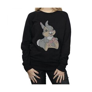 Disney Womens/ladies Classic Thumper Cotton Sweatshirt (Black) - Size Large