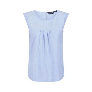 Regatta Womens/ladies Bridgidine Stripe Top (Sonic Blue) Cotton - Size 10 Uk
