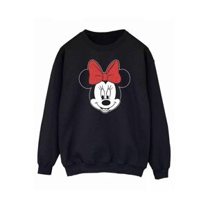 Disney Womens/ladies Minnie Mouse Head Sweatshirt (Black) - Size Large