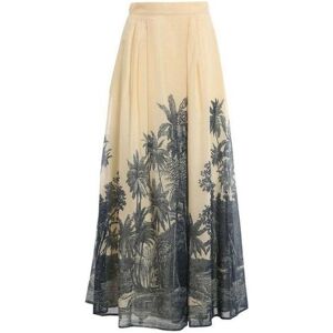 Max Mara Womens Studio Janzir Maxi Skirt - White Cotton - Size Eu 44