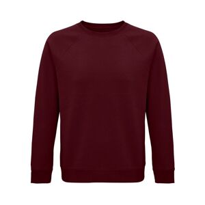 Sols Unisex Adult Space Organic Raglan Sweatshirt (Burgundy) - Size Small