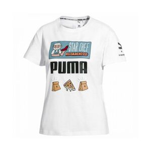Puma Womens X Tyakasha Short Sleeve Crew Neck White T-Shirt 578430 02 Cotton - Size 8 Uk