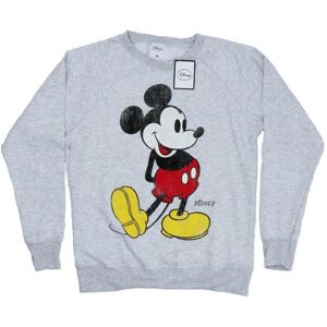 Disney Womens/ladies Mickey Mouse Classic Kick Sweatshirt (Heather Grey) - Size Large