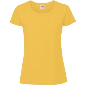 Fruit Of The Loom Womens/ladies Ringspun Premium T-Shirt (Sunflower) - Yellow - Size Large