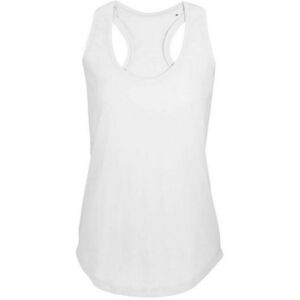 Sols Womens/ladies Moka Plain Sleeveless Tank Top (White) Cotton - Size X-Small