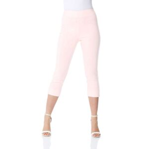 Roman Womens Cropped Stretch Trouser - Pink - Size 14 Uk