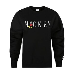 Disney Womens/ladies Mickey Mouse Embroidered Sweatshirt (Black) - Size Large