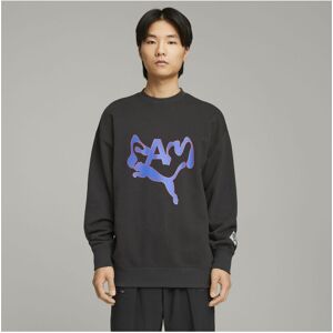 Puma Unisex X Perks And Mini Crewneck Sweatshirt - Black - Size X-Small