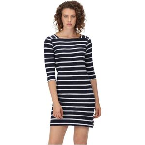 Regatta Womens Paislee Printed Jersey 3/4 Sleeve Sun Dress - Navy Cotton - Size 18 Uk