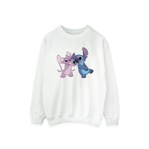 Disney Womens/ladies Lilo & Stitch Kisses Sweatshirt (White) - Size Medium