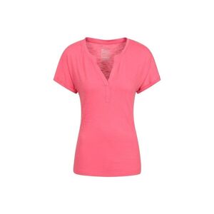Mountain Warehouse Womens/ladies Skye Slub T-Shirt (Pink) - Size 18 Uk