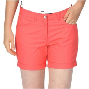 Regatta Womens Pemma Organic Coolweave Cotton Summer Shorts - Pink - Size 10 Uk