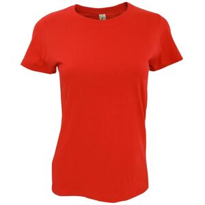 Sols Womens/ladies Imperial Heavy Short Sleeve T-Shirt (Hibiscus) - Orange Cotton - Size Medium