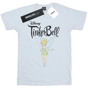 Disney Womens/ladies Tinker Bell Flying Tink Cotton Boyfriend T-Shirt (White) - Size Large