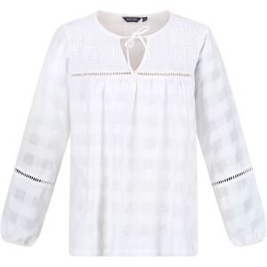 Regatta Womens/ladies Calluna Long-Sleeved Blouse (White) Cotton - Size 18 Uk