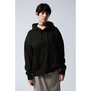 Weekday Womens Alisa Plain Oversized Hoodie In Black - Size 2xl