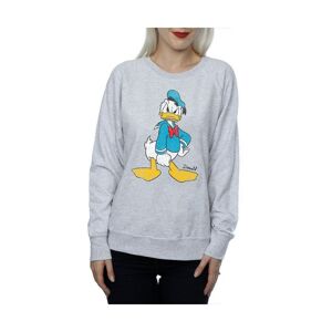 Disney Womens/ladies Angry Donald Duck Heather Sweatshirt (Heather Grey) - Size Large
