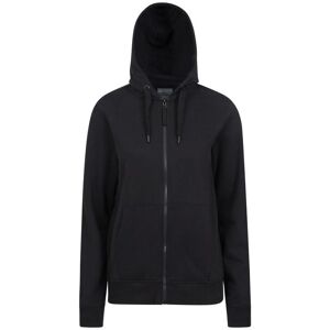 Mountain Warehouse Womens/ladies Keyne Organic Full Zip Hoodie (Black) - Size 10 Uk