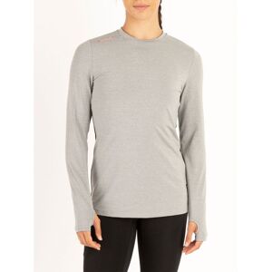 Luke 1977 Womens Long Core Longsleeve Gym T-Shirt In Light Grey - Size X-Large