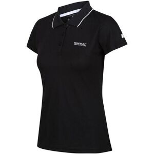 Regatta Womens Maverick V Quick Drying Wicking Polo Shirt - Black - Size 14 Uk