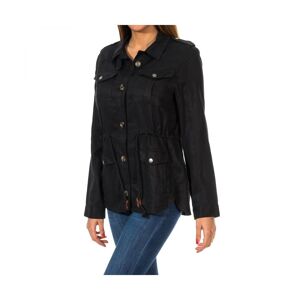 Superdry Luxe Utility G50001tn Womens Thin Long-Sleeved Jacket - Black Lyocell - Size X-Small