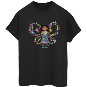 Disney Womens/ladies Encanto Mirabel Butterfly Cotton Boyfriend T-Shirt (Black) - Size Large