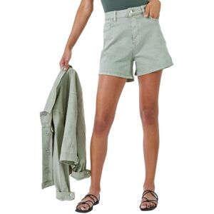 Roman Womens Washed Denim Stretch Shorts - Green - Size 20 Uk