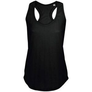 Sols Womens/ladies Moka Plain Sleeveless Tank Top (Deep Black) Cotton - Size X-Large