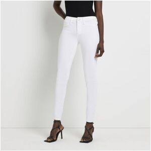 River Island Womens Skinny Jeans - White - Size 40w/36l