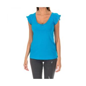 Armand Basi Womens Sleeveless T-Shirt With Round Neckline Adm0102 Woman - Blue Cotton - Size X-Small