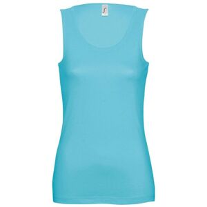 Sols Womens/ladies Jane Sleeveless Tank / Vest Top (Blue Atoll) - Multicolour Cotton - Size Small