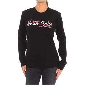 North Sails Womens Long-Sleeved Crew-Neck Sweatshirt 9024250 Women - Black - Size Large