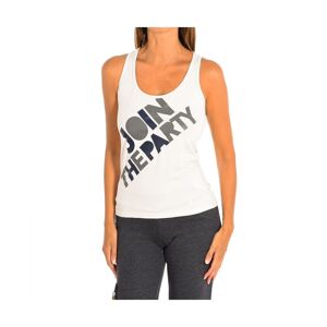 Zumba Womenss Round Neck Sleeveless T-Shirt Z1t00360 - Beige Cotton - Size X-Small