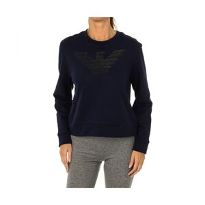 Armani Womenss Long-Sleeved Round Neck Sweater 7v5m75-5j42z - Blue Cotton - Size Eu 50 (Womens)