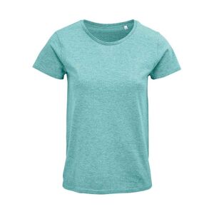 Sols Womens/ladies Crusader Heather Organic T-Shirt (Light Green) - Size Large