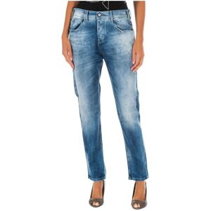 Met Womens Long Denim Pants With Straight Hem Cut 10dbf0667 Woman - Blue Cotton - Size 26 (Waist)