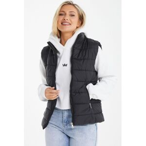 Quiz Womens Black Padded Gilet - Size X-Large