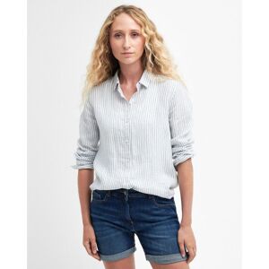 Barbour Marine Womens Long Sleeve Shirt - Blue - Size 14 Uk