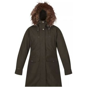 Regatta Womens/ladies Shiloh Faux Fur Trim Parka (Dark Khaki) - Size 16 Uk