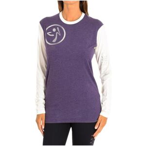 Zumba Womens Long Sleeve Sweatshirt Z2t00136 - Multicolour Cotton - Size Small