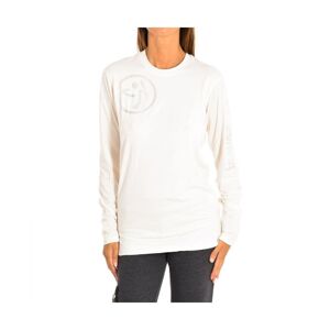 Zumba Womens Long Sleeve Sweatshirt Z2t00136 - White Cotton - Size Small