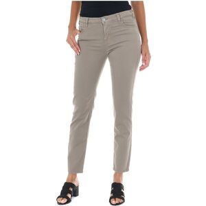 Met Womens Long Denim Pants Made Of Elastic Fabric 10db50255-G239 Woman - Brown Cotton - Size 25 (Waist)