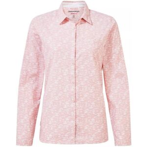 Craghoppers Womens/ladies Callo Long-Sleeved Shirt (Pink Clay) - Size 8 Uk