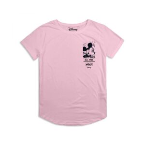 Disney Womens/ladies Comic Book Mickey Retro T-Shirt (Light Pink) Cotton - Size Large