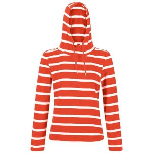 Regatta Womens/ladies Maelys Stripe Hoodie (Crayon/white) - Multicolour Cotton - Size 12 Uk