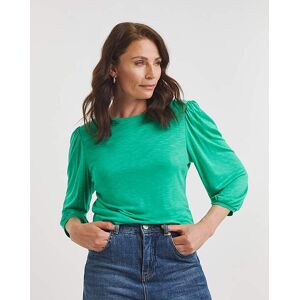 JD Williams Volume Sleeve Boxy Top Green 20 female